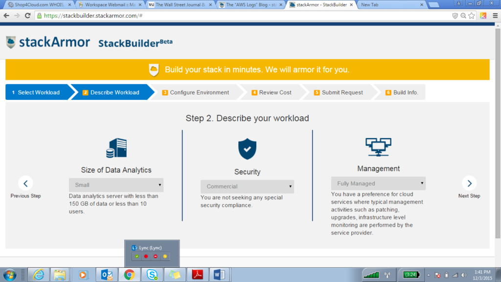 Screenshot of a web-based tool for creating custom workflows with step descriptions.