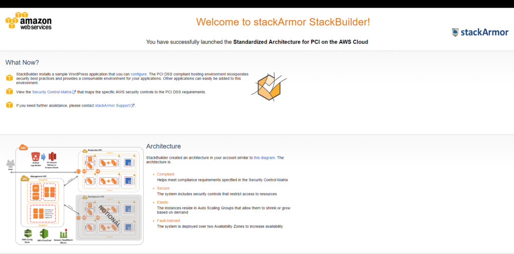 StackBuilder for rapidly deploying PCI DSS Compliant Applications in AWS